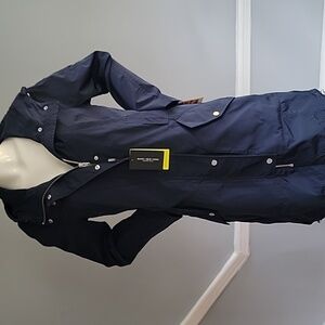 Andrew Marc Midnight Blue Trench Coat